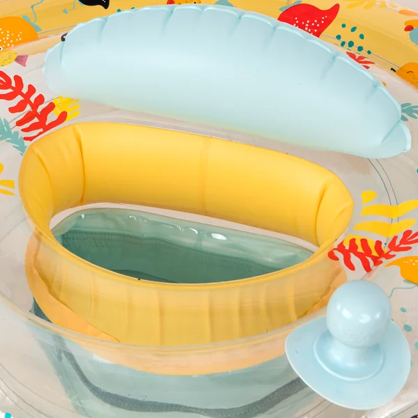 Bouée siège de piscine avec poignées Bébé 7-15kg - allfish jaune