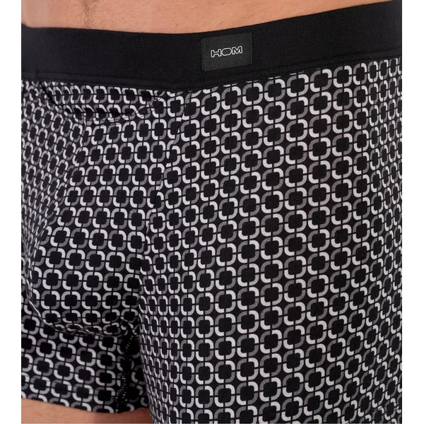 Boxer avec ouverture avant Waldorf imprimé gris