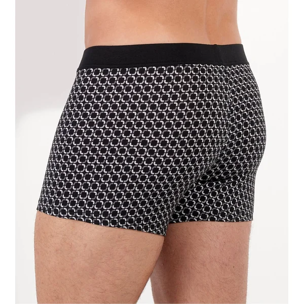 Boxer avec ouverture avant Waldorf imprimé gris