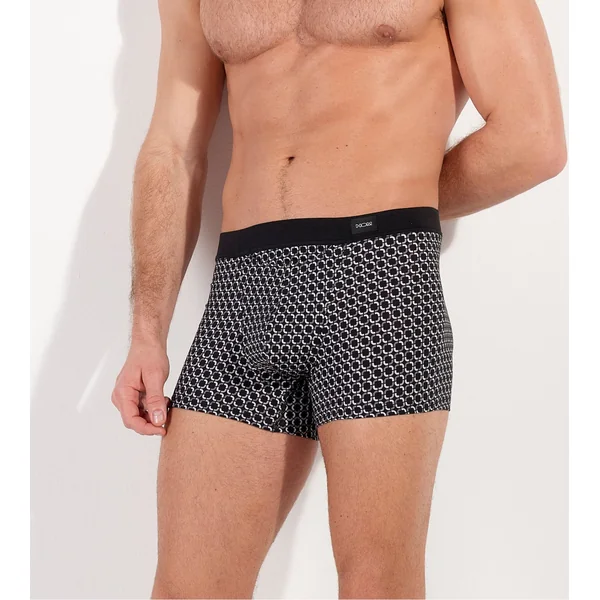 Boxer avec ouverture avant Waldorf imprimé gris