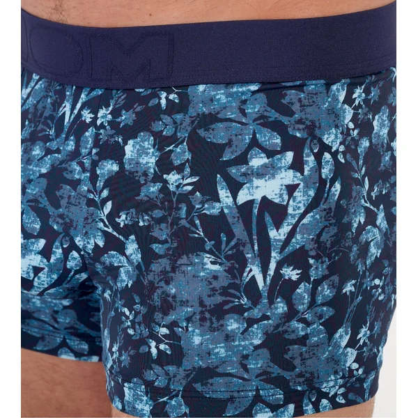 Boxer homme ceinture sans coutures confortable Compiegne imprimé floral bleu