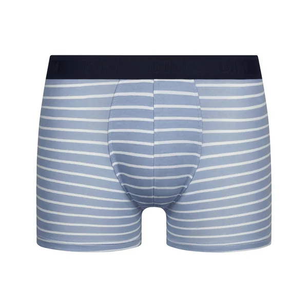 Boxer homme en coton stretch Bleu à rayures Dim Fancy