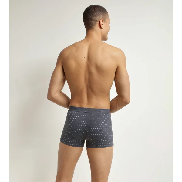 Boxer homme en coton stretch Lavande à pois Dim Fancy