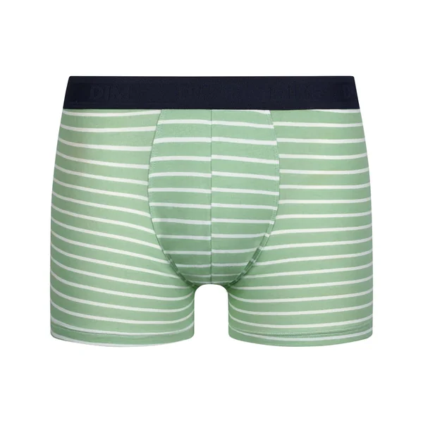 Boxer homme en coton stretch Vert à rayures Dim Fancy