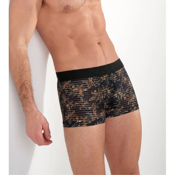 Boxer homme semi transparent Iraty imprimé kaki