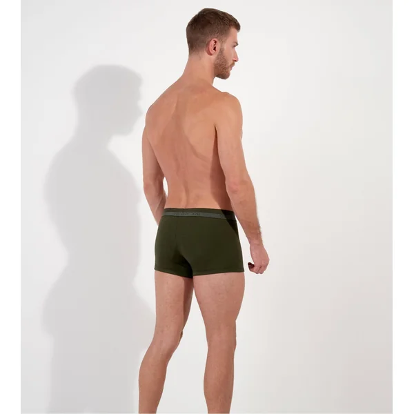Boxer kaki pour homme avec ouverture à l'avant