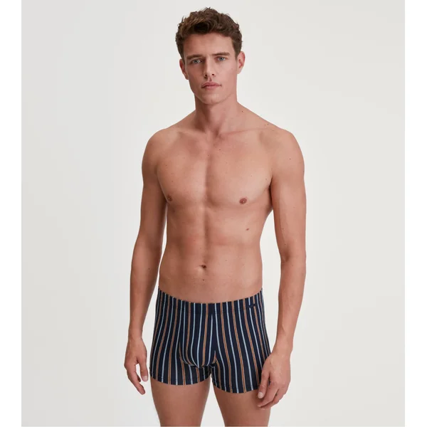 Boxer rayé en coton pour homme Graphic Cotton Glazed Ginger