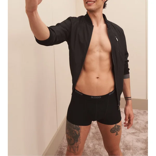 Boxer Sloggi men Basic Short NOIR