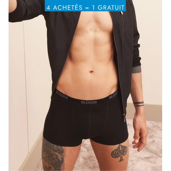 Boxer Sloggi men Basic Short NOIR