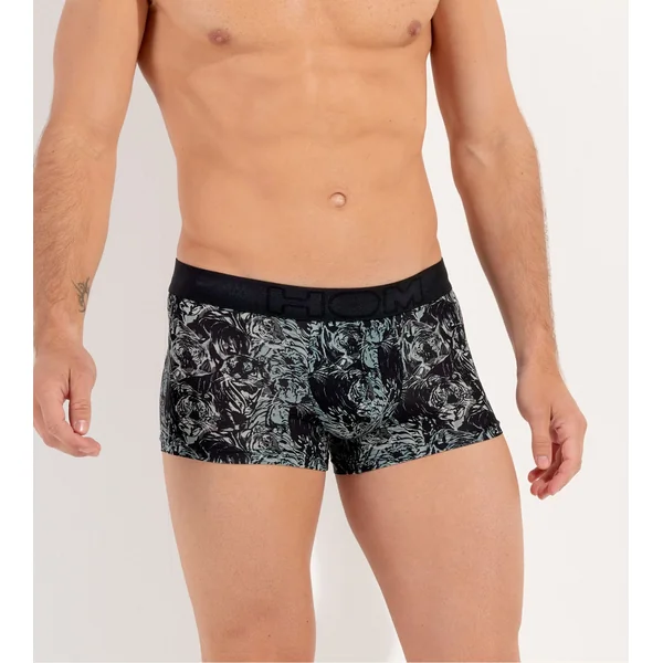 Boxer Tigers imprimé Noir/Gris