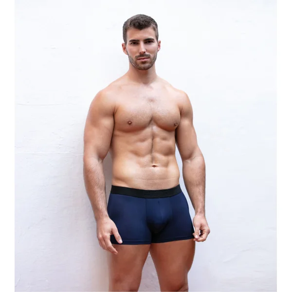 Boxer uni homme seconde peau Supersoft bleu marine