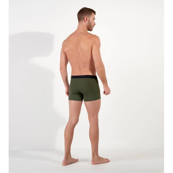 Boxer uni homme seconde peau Supersoft vert kaki