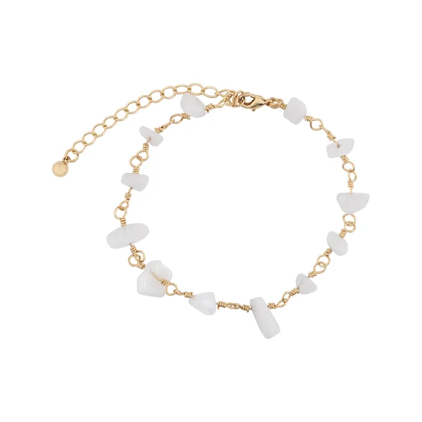 Bracelet en pierre - Jaune