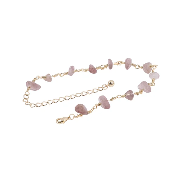 Bracelet en pierre - Rose
