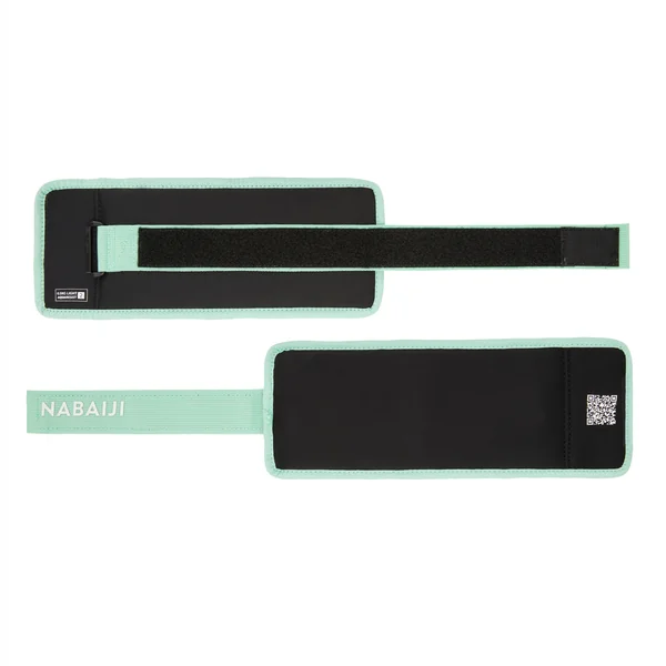 Bracelets lestés avec boucle aquagym 2 x 0,5 kg, vert clair