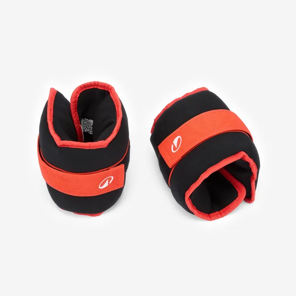 Bracelets lestés avec boucle aquagym 2 x 1kg, orange