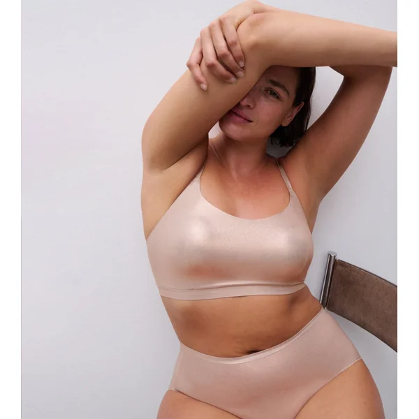 Bralette dorée brillante Softstretch Golden Glow