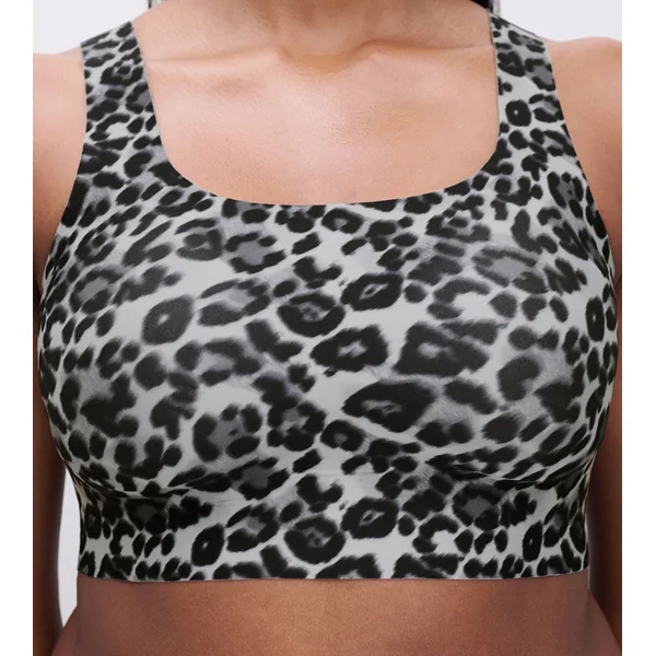 Brassière imprimé Léopard Gris Softstretch
