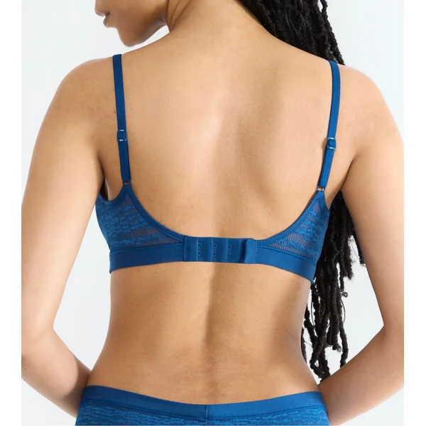 Brassière à coques en dentelle Free Evolve Sloggi Bleu Saphir
