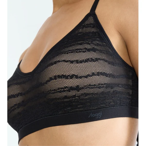 Brassière à coques en dentelle Free Evolve Sloggi Noir