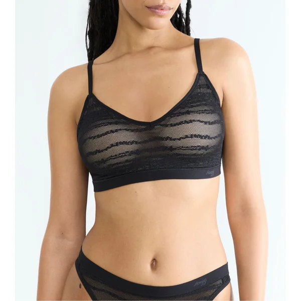 Brassière à coques en dentelle Free Evolve Sloggi Noir