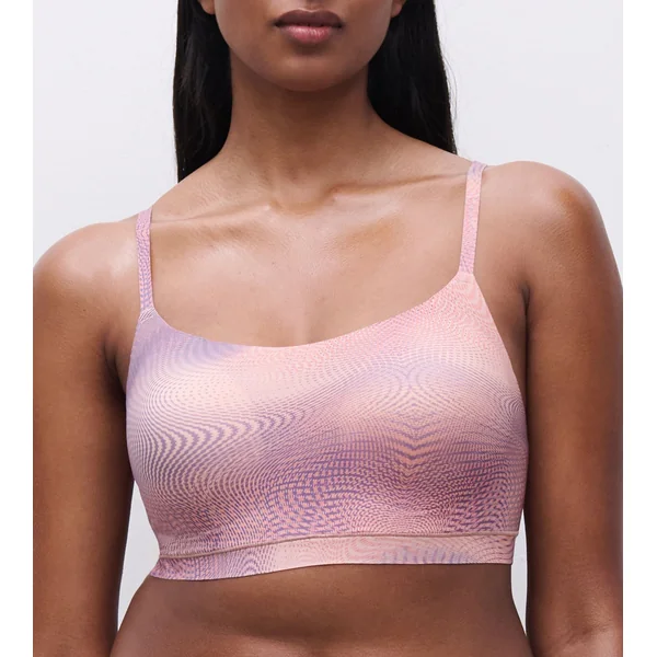 Brassière à coques rose imprimée Softstretch Print Iris