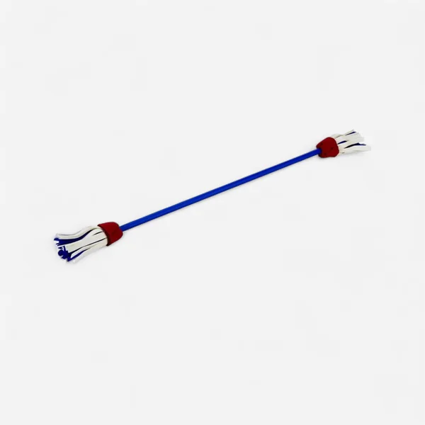 Bâton du diable Fleur Disco + baguettes - bleu/blanc/rouge