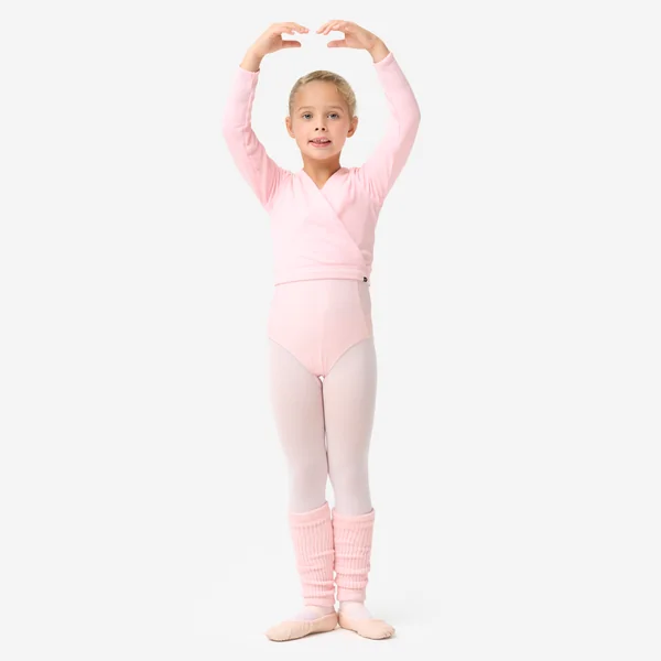 Cache coeur danse classique rose fille