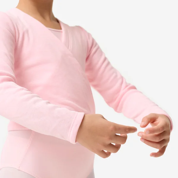 Cache coeur danse classique rose fille