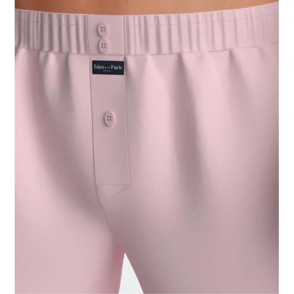 Caleçon flottant rose uni pour homme
