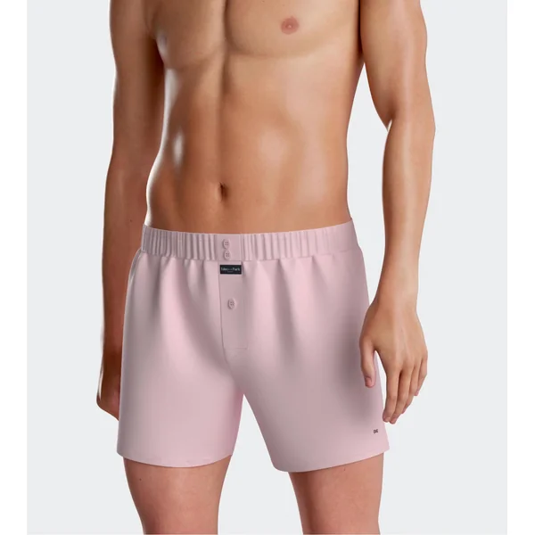 Caleçon flottant rose uni pour homme