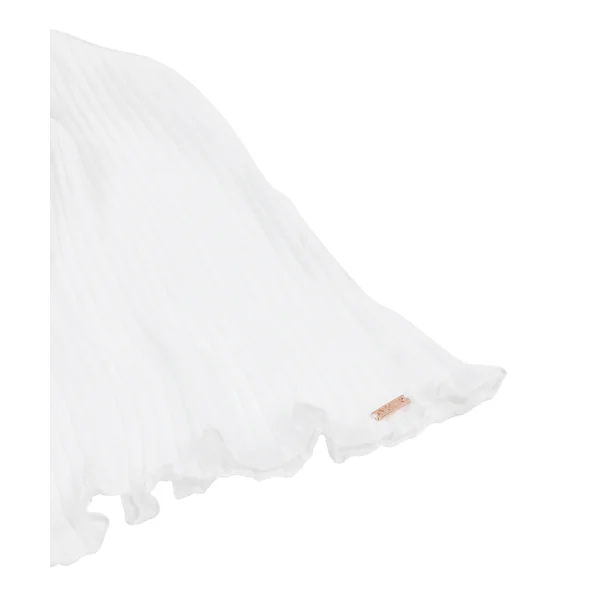 Cami en dentelle Plisse - Blanc