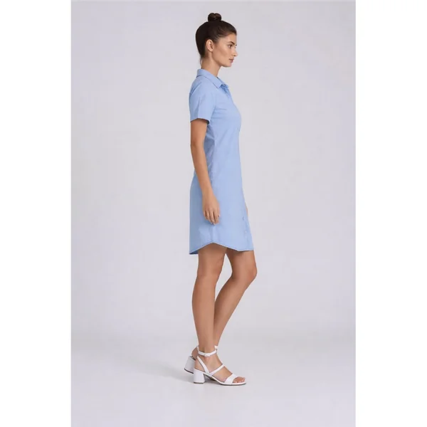 Carreli Jeans - Robe à manches courtes en tencel Bleu Bleach XX-Large