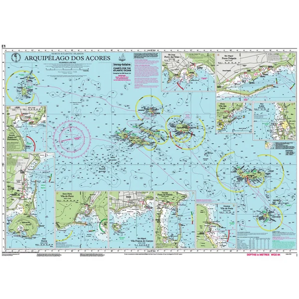 Carte Imray E1 Arquipélago dos Açores