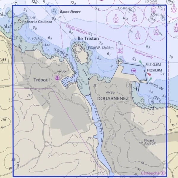 Carte Marine 7121 : Baie de Douarnenez