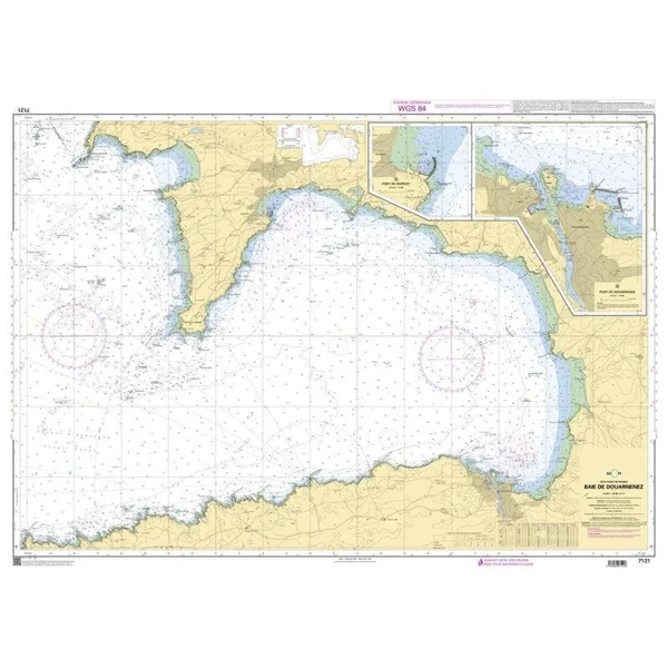 Carte Marine 7121 : Baie de Douarnenez