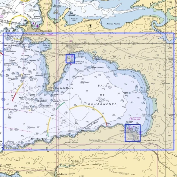 Carte Marine 7121 : Baie de Douarnenez