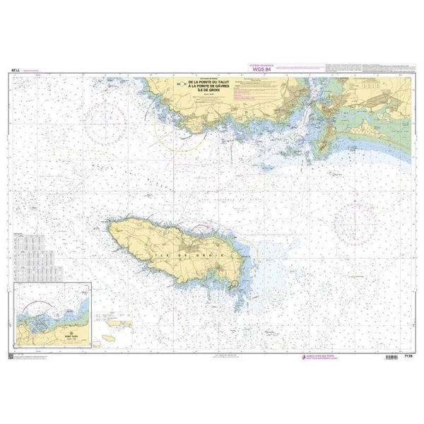 Carte Marine 7139L : de la Pointe du Talut à la Pointe de Gâvres - Ile de Groix
