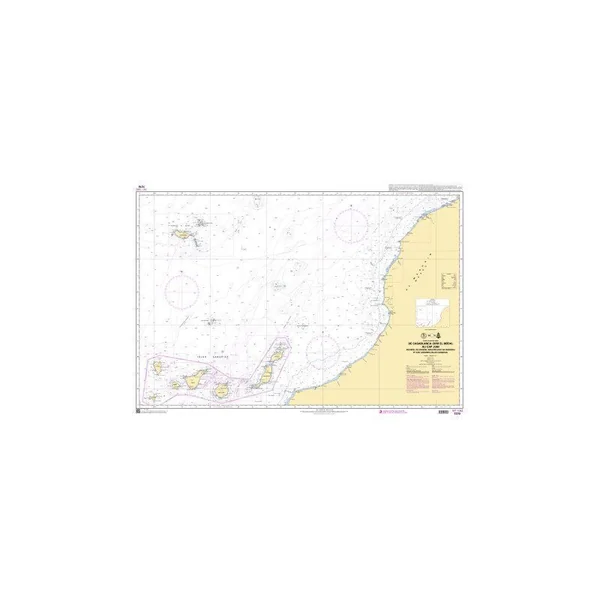 Carte Marine 7270L : Casablanca au Cap Jubi, avec Madère et les Canaries