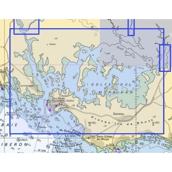 Carte Marine Golfe du Morbihan 7137