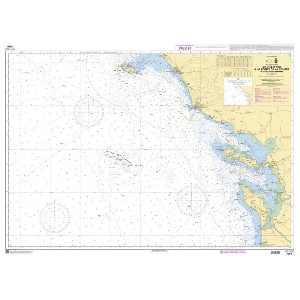 Carte Marine Shom 7069 : de l'île d'Yeu à la Pointe de la Coubre
