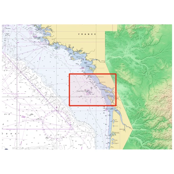 Carte Marine Shom 7069 : de l'île d'Yeu à la Pointe de la Coubre