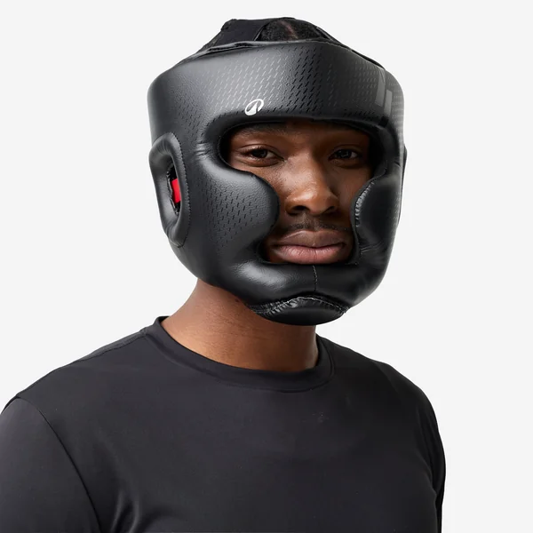 Casque de boxe adulte intégral, noir