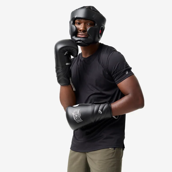 Casque de boxe adulte intégral, noir