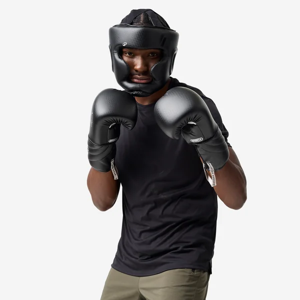 Casque de boxe adulte intégral, noir