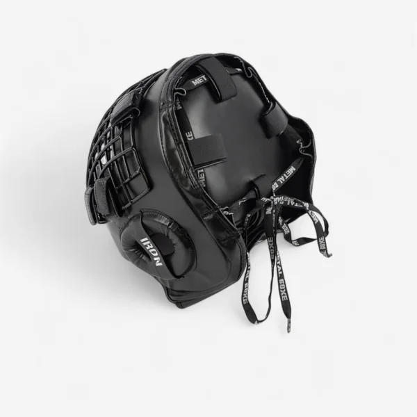 Casque de boxe Metal Boxe - Spécial combat extrême à grille noir