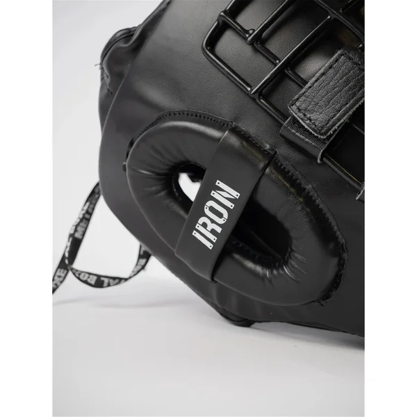 Casque de boxe Metal Boxe - Spécial combat extrême à grille noir
