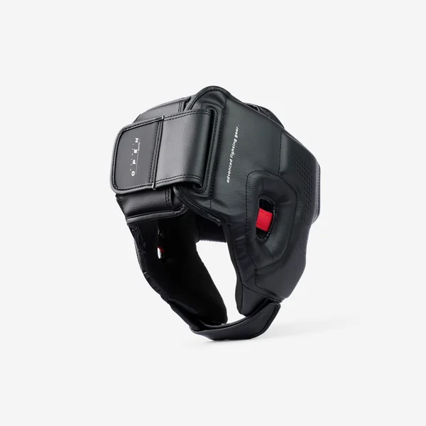 Casque de boxe ouvert adulte, noir