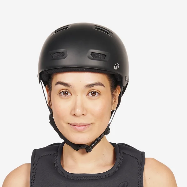 Casque de sports d'eau, kitesurf, wingfoil, wakeboard Adulte - 100 noir