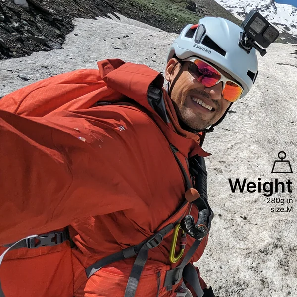 CASQUE D'ESCALADE ET D'ALPINISME - EDGE BLANC/ROUGE